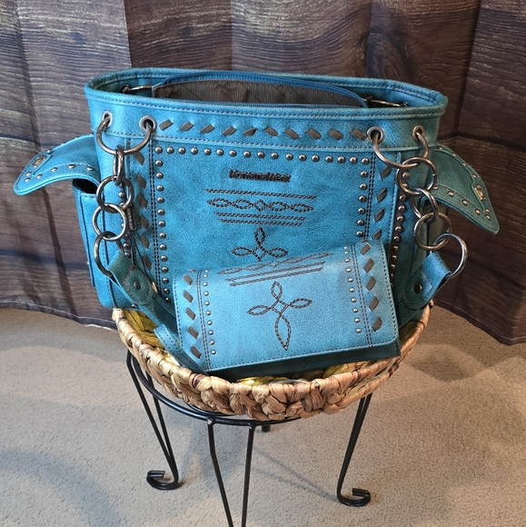MontanaWest Purse and Wallet‐ teal - Picture 6 of 6